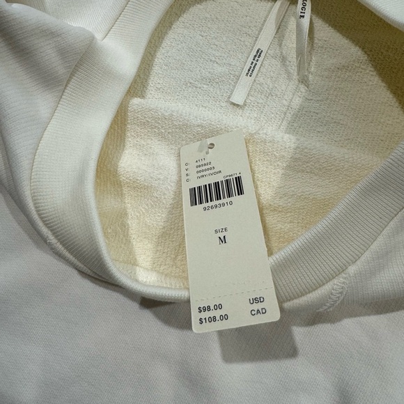 NWT By Anthropologie Twofer Sweatshirt M - Picture 8 of 9